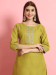 Picture of Cotton & Silk Olive Readymade Salwar Kameez