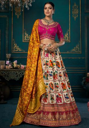 Picture of Pretty Silk Azure Lehenga Choli