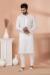 Picture of Fine Georgette White Kurtas