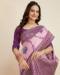 Picture of Fine Silk Plum Saree