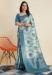 Picture of Alluring Silk Steel Blue Saree