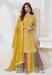 Picture of Chiffon Golden Rod Straight Cut Salwar Kameez