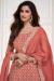 Picture of Delightful Chiffon Tomato Straight Cut Salwar Kameez