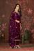 Picture of Beauteous Organza Maroon Straight Cut Salwar Kameez