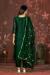 Picture of Organza Dark Green Straight Cut Salwar Kameez