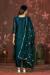 Picture of Bewitching Organza Navy Blue Straight Cut Salwar Kameez