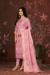 Picture of Organza Pale Violet Red Straight Cut Salwar Kameez