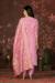 Picture of Organza Pale Violet Red Straight Cut Salwar Kameez