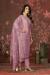 Picture of Amazing Cotton Plum Straight Cut Salwar Kameez