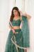 Picture of Elegant Net Dark Green Lehenga Choli