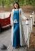 Picture of Pleasing Rayon Teal Readymade Gown