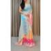 Picture of Ideal Georgette Light Steel Blue Saree