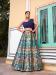 Picture of Alluring Georgette & Silk Navy Blue Lehenga Choli