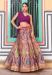 Picture of Georgette & Silk Dark Magenta Lehenga Choli