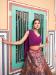 Picture of Georgette & Silk Dark Magenta Lehenga Choli