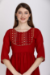 Picture of Alluring Georgette Dark Red Readymade Salwar Kameez