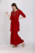 Picture of Alluring Georgette Dark Red Readymade Salwar Kameez