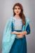 Picture of Delightful Silk Teal Readymade Salwar Kameez