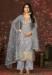 Picture of Splendid Organza Dim Gray Straight Cut Salwar Kameez