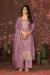 Picture of Charming Cotton Plum Straight Cut Salwar Kameez