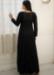 Picture of Sightly Rayon Black Readymade Gown