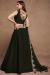 Picture of Pretty Georgette Dark Olive Green Lehenga Choli