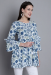 Picture of Excellent Cotton Steel Blue Kurtis & Tunic