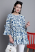 Picture of Excellent Cotton Steel Blue Kurtis & Tunic