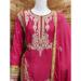 Picture of Chiffon Medium Violet Red Straight Cut Salwar Kameez