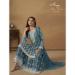 Picture of Georgette Midnight Blue Straight Cut Salwar Kameez