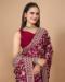 Picture of Lovely Silk Maroon Saree