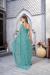 Picture of Amazing Chiffon Light Sea Green Saree