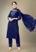 Picture of Graceful Cotton Midnight Blue Readymade Salwar Kameez