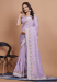 Picture of Lovely Silk & Organza Light Steel Blue Saree