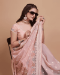 Picture of Beautiful Silk & Organza Rosy Brown Saree