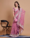 Picture of Pretty Silk & Organza Rosy Brown Saree