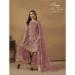 Picture of Ravishing Net Rosy Brown Straight Cut Salwar Kameez