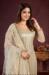 Picture of Alluring Net Off White Straight Cut Salwar Kameez