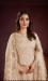 Picture of Appealing Net Beige Straight Cut Salwar Kameez