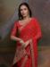 Picture of Beauteous Georgette Crimson Saree