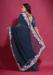 Picture of Elegant Georgette Dark Slate Blue Saree