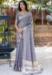 Picture of Delightful Silk Light Slate Grey Saree