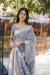 Picture of Delightful Silk Light Slate Grey Saree