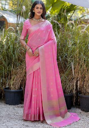 Picture of Amazing Silk Pale Violet Red Saree