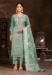 Picture of Organza Dark Sea Green Straight Cut Salwar Kameez