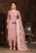 Picture of Organza Rosy Brown Straight Cut Salwar Kameez