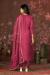 Picture of Beautiful Organza Deep Pink Straight Cut Salwar Kameez