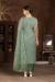 Picture of Organza Dark Sea Green Straight Cut Salwar Kameez