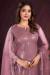 Picture of Appealing Net Rosy Brown Straight Cut Salwar Kameez