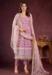 Picture of Net Pale Violet Red Straight Cut Salwar Kameez